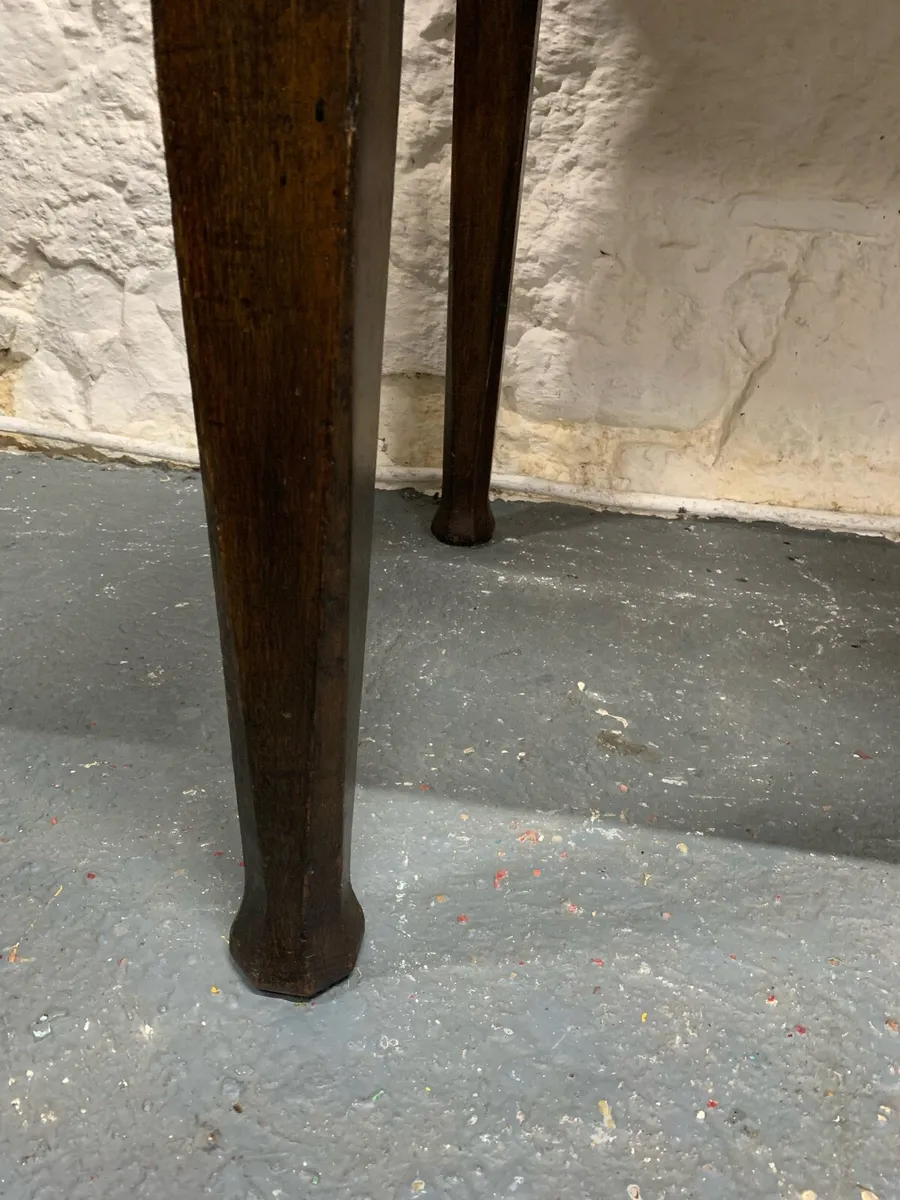 English late Victorian / early Edwardian oak table - Image 4