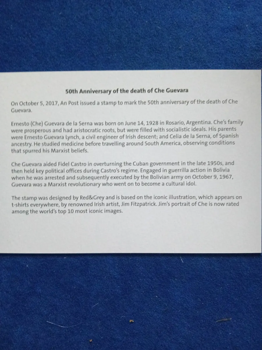 Che Guevara First Day Cover - Image 3