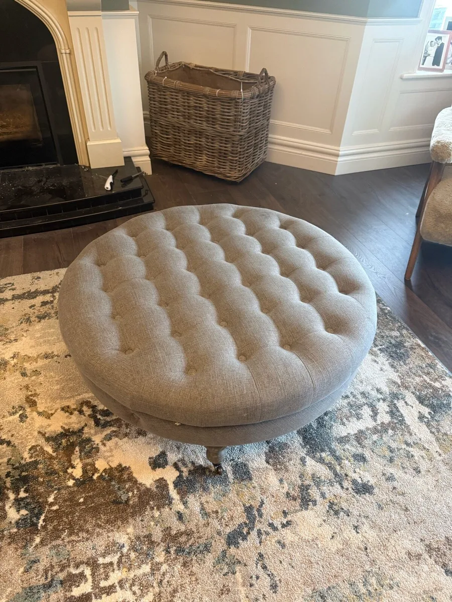 Mahogany dressing table  & bookcase & Ottoman - Image 3