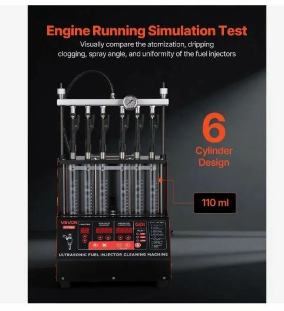 Fuel Injector Cleaner Tester, 9 Test Modes - Image 4
