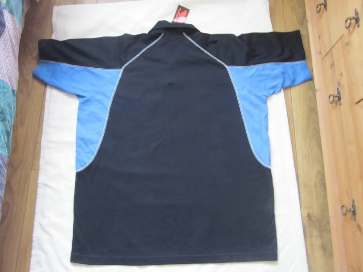Canterbury big logo uglyblue/black rugby polo 2XL - Image 3