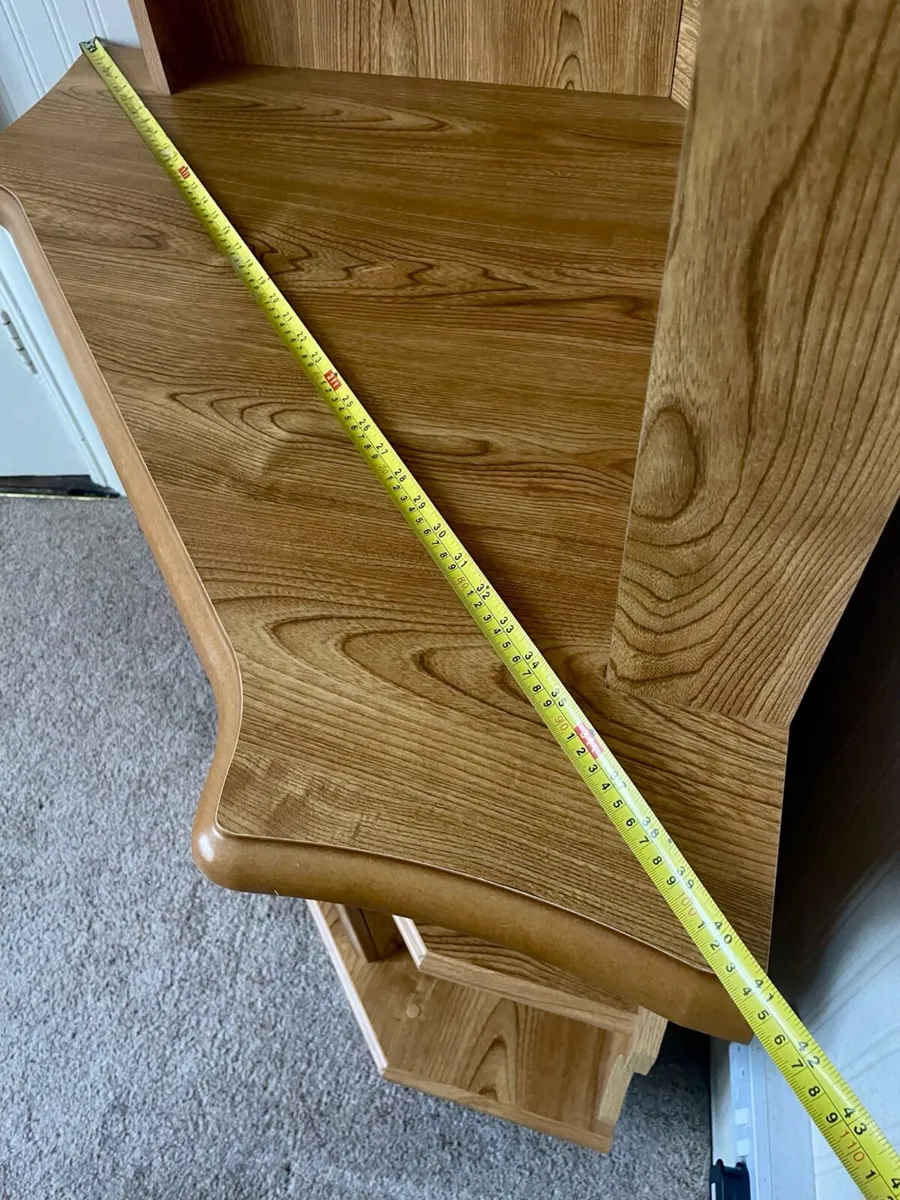 Solid Wood Corner Display / TV Unit - Image 3