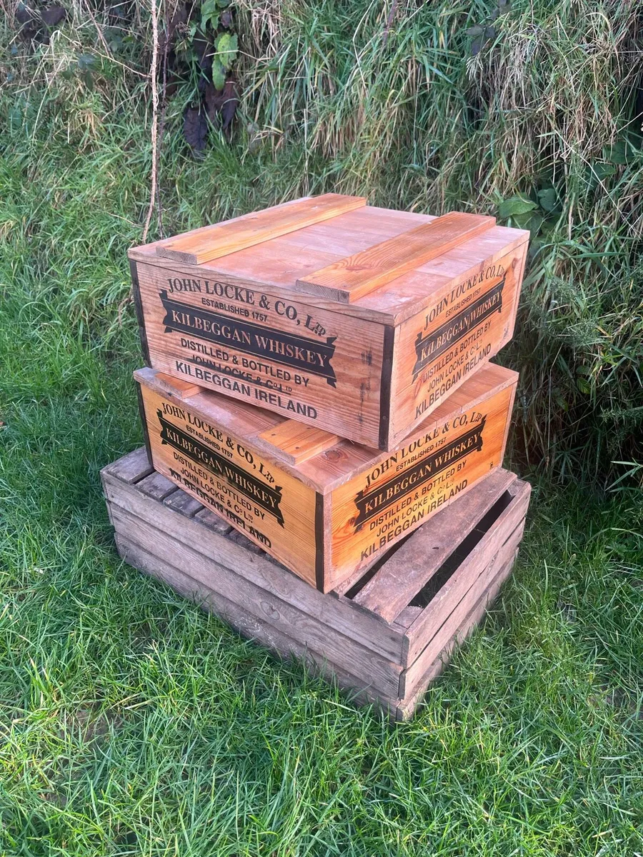 Vintage Kilbeggan Whiskey Crates - Image 3