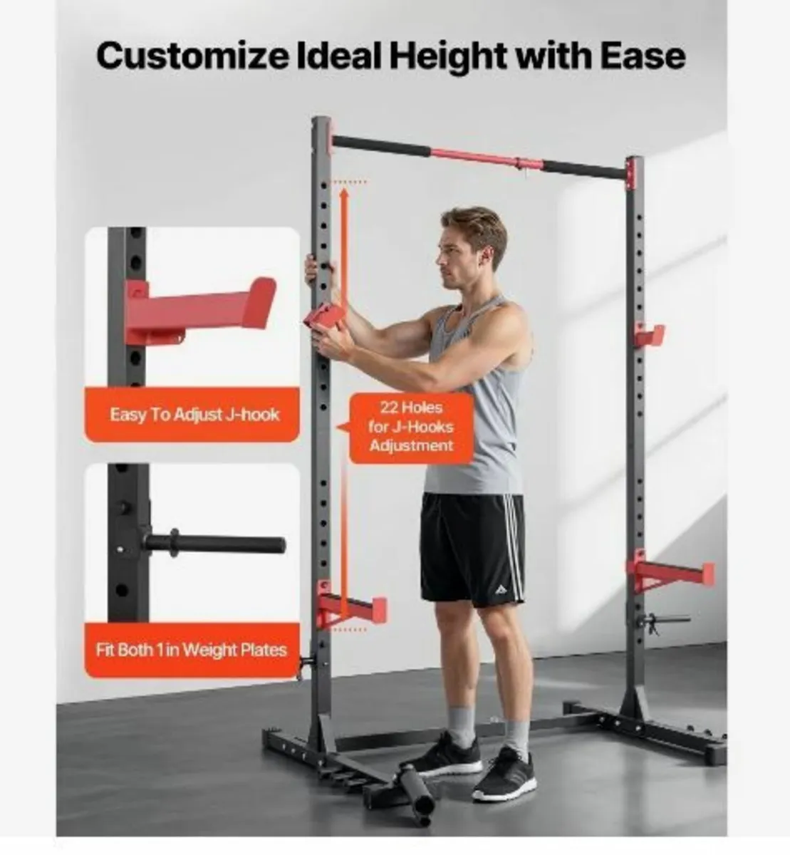 Power Cage Rack, Multifunctional Squat Rack - Image 2