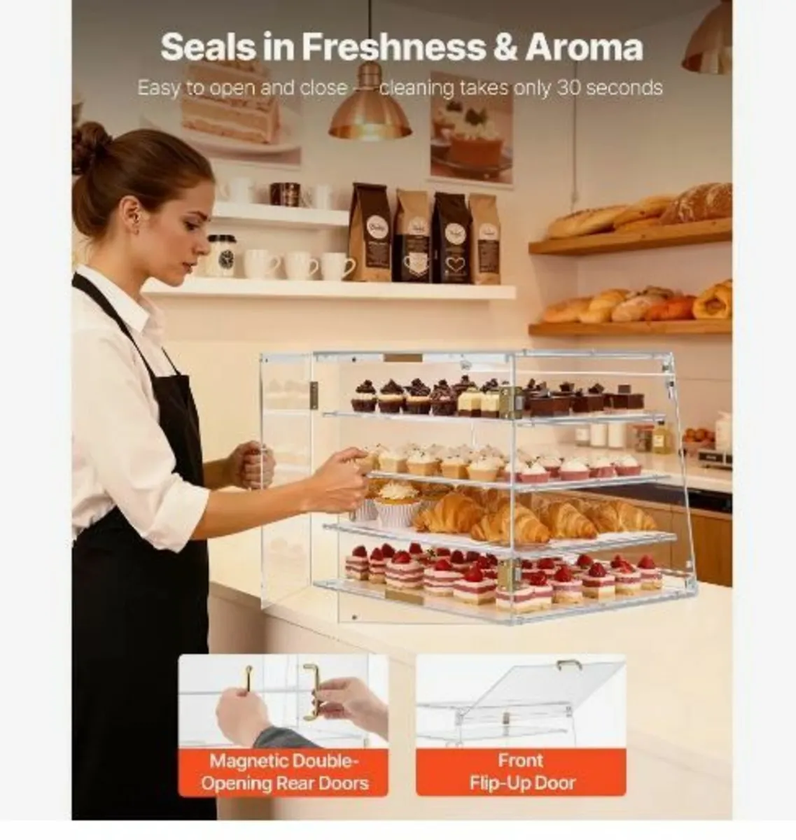 Bakery Display Case, 4-Tier Commercial - Image 2