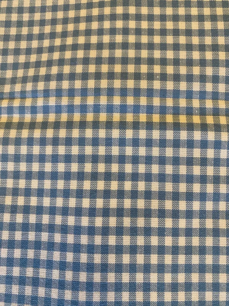 Laura Ashley blue gingham lined curtains - Image 3