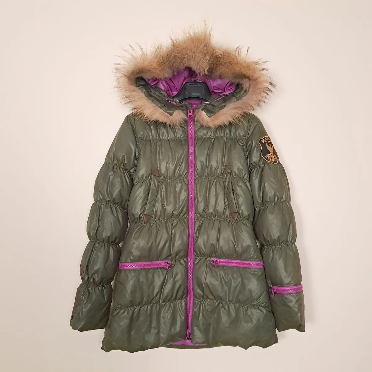 Eleven Elfs Khaki Green Puffer Jacket Size S - Image 1
