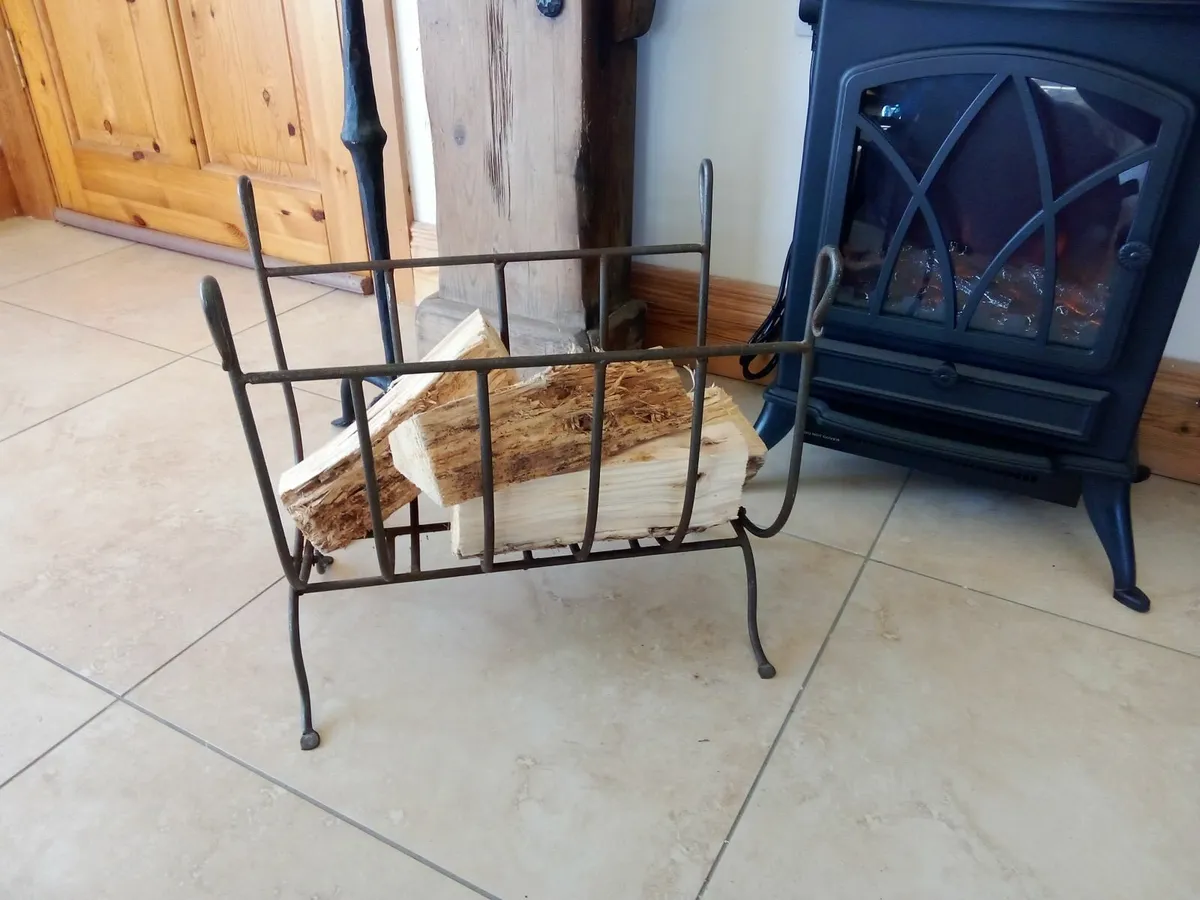 Cast iron log basket - Image 3