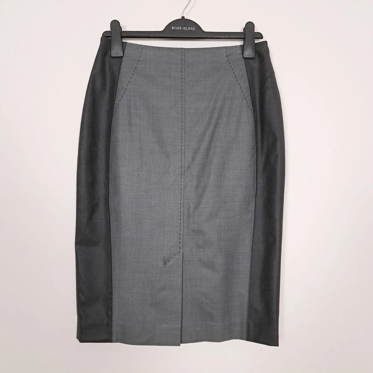Quin & Donnelly Grey Pencil Midi Skirt 12UK/40EU - Image 1