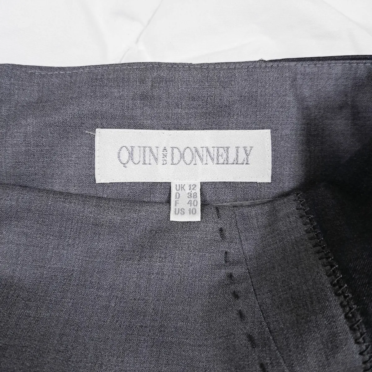 Quin & Donnelly Grey Pencil Midi Skirt 12UK/40EU - Image 3