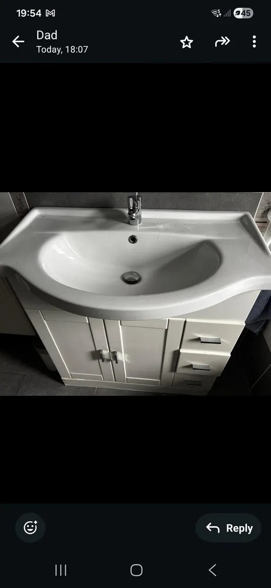Beautiful Bathroom sink ,tap and press