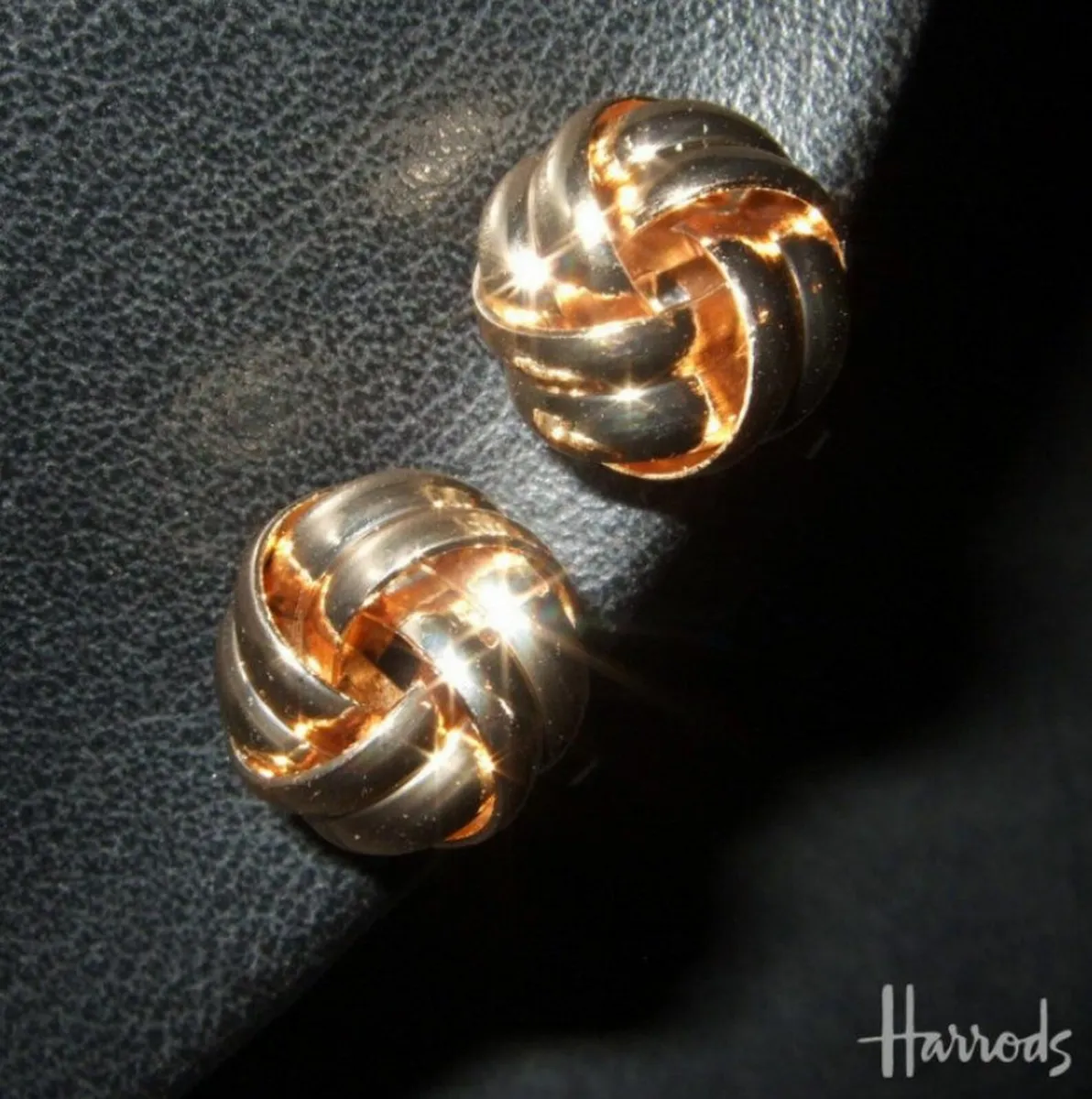 Vintage Harrods Clip-On Earrings - Image 1