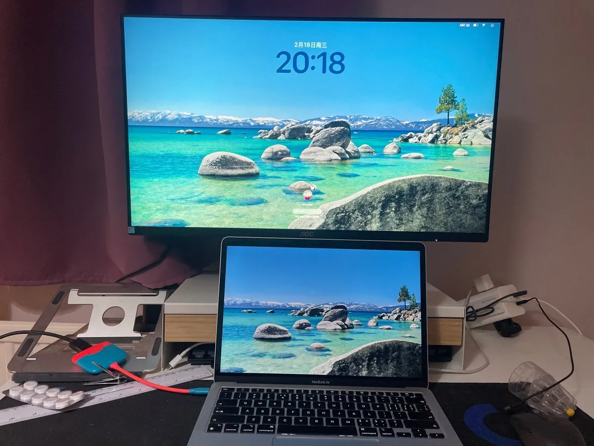 AOC 27” Monitor – Excellent Condition – Boxed - Image 2