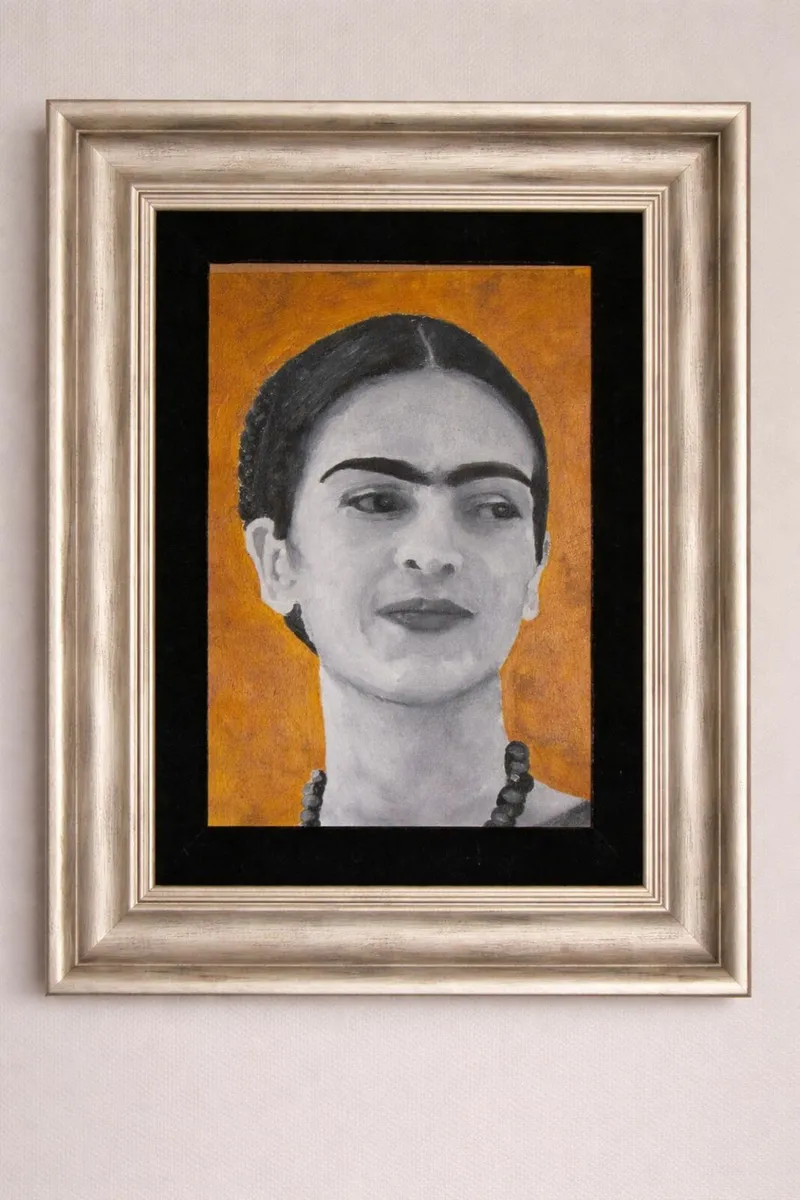 Frida Kahlo Portrait – Oil on Canvas – Framed