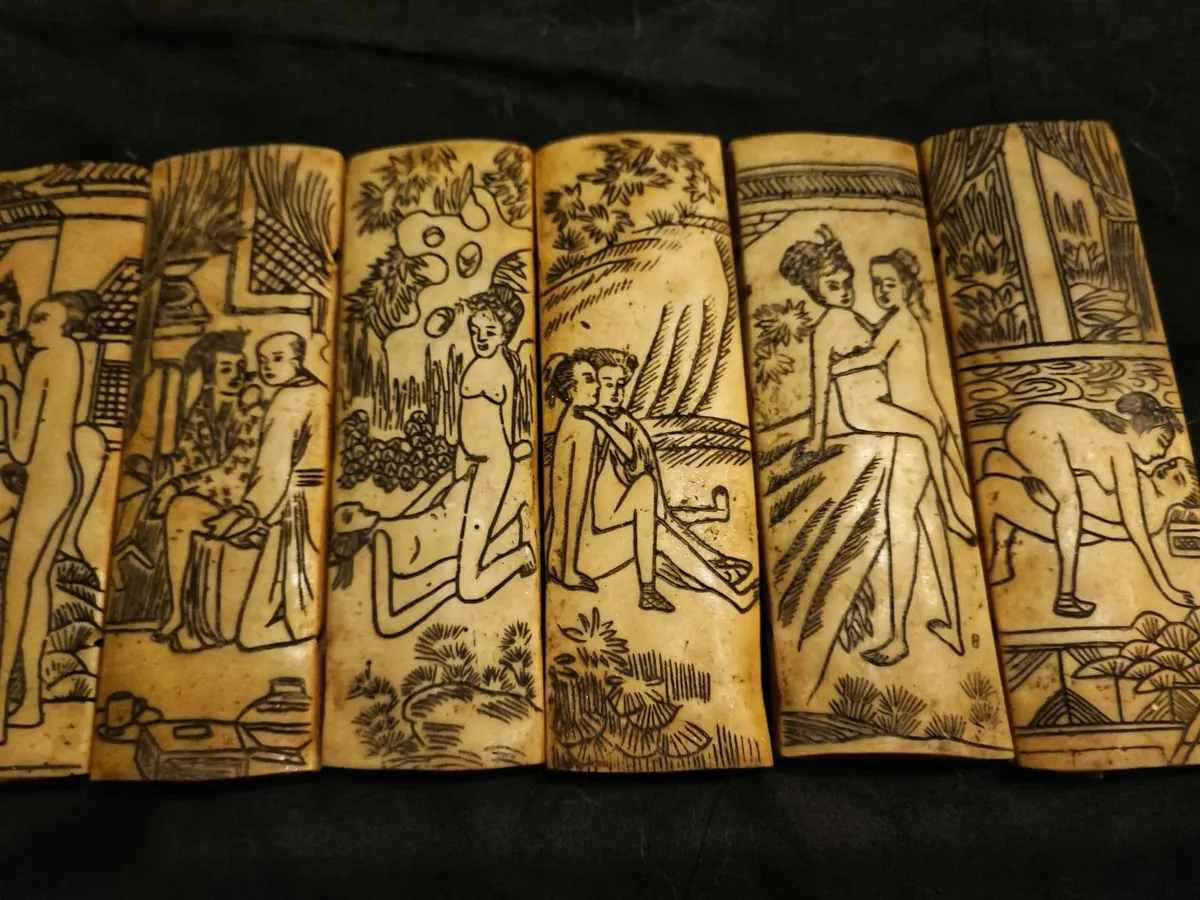 Antique Ivory Japanese Wedding Blessing - Image 4