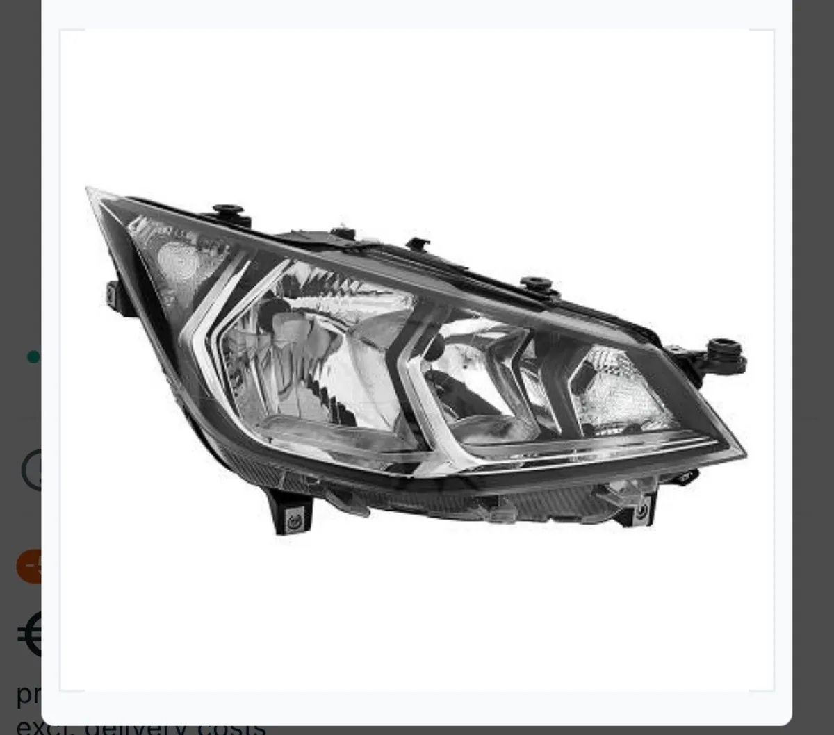 seat arona headlight
