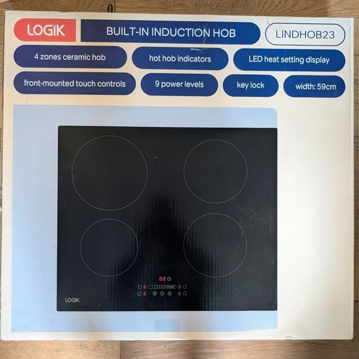 LOGIK LINDHOB23 Built-in Induction Hob - Like New (Original Box) - Image 2