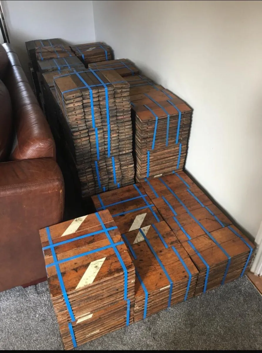 Reclaimed Hardwood Parquet Flooring - Image 2