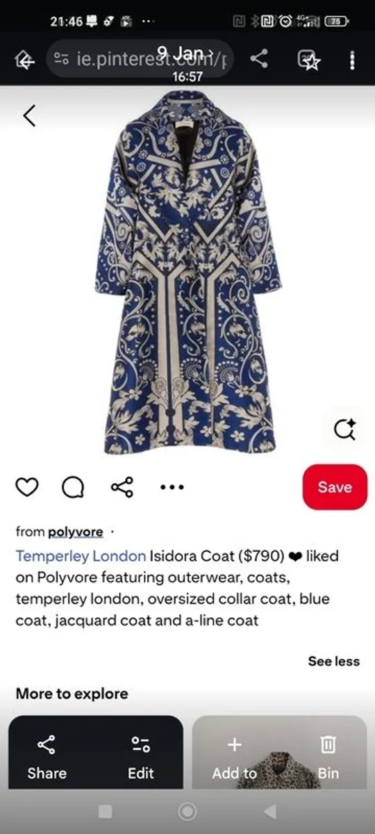 Temperly London dress Coat - Image 4