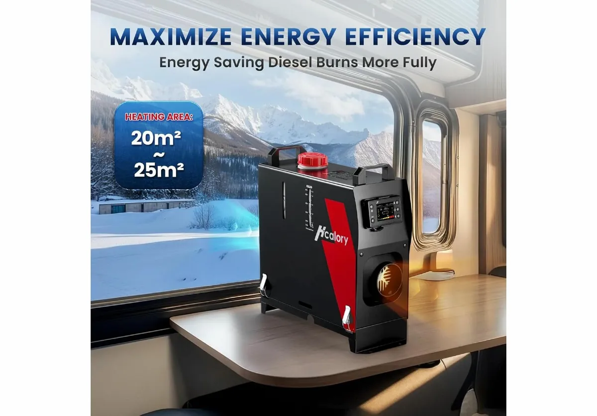 Hcalory Blazecore Diesel Heater, Power Supply, App - Image 3
