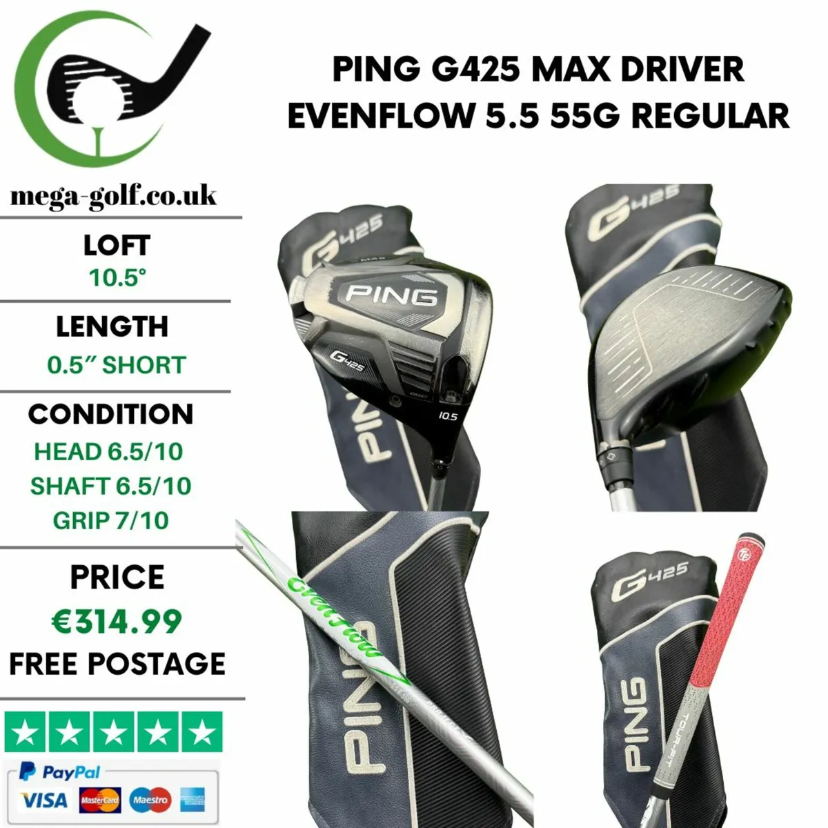 Ping G425 Max Driver / 10.5° / Regular - Image 1