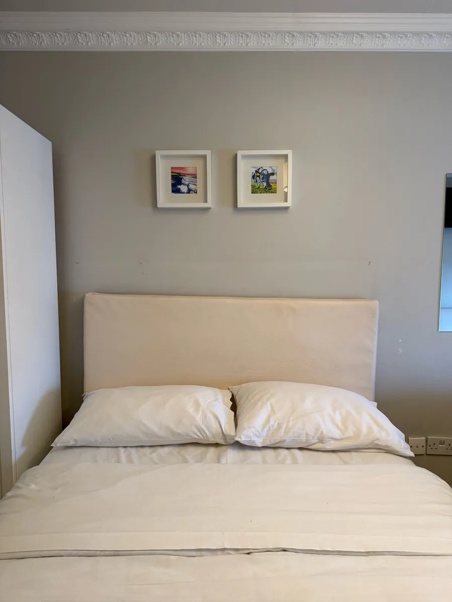 Double Bed base mattress and headboard - Image 2
