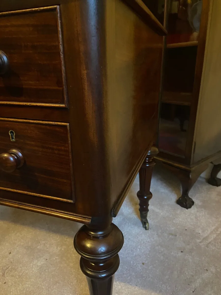 William IV writing library desk - Image 4
