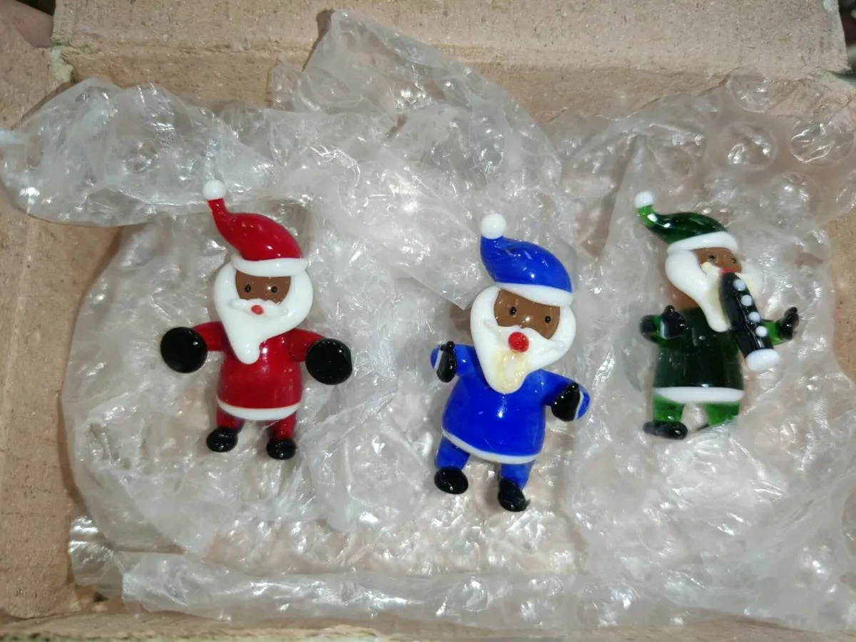 MINATURE CHRISTMAS TREE, Real Glass Ornaments ! - Image 2