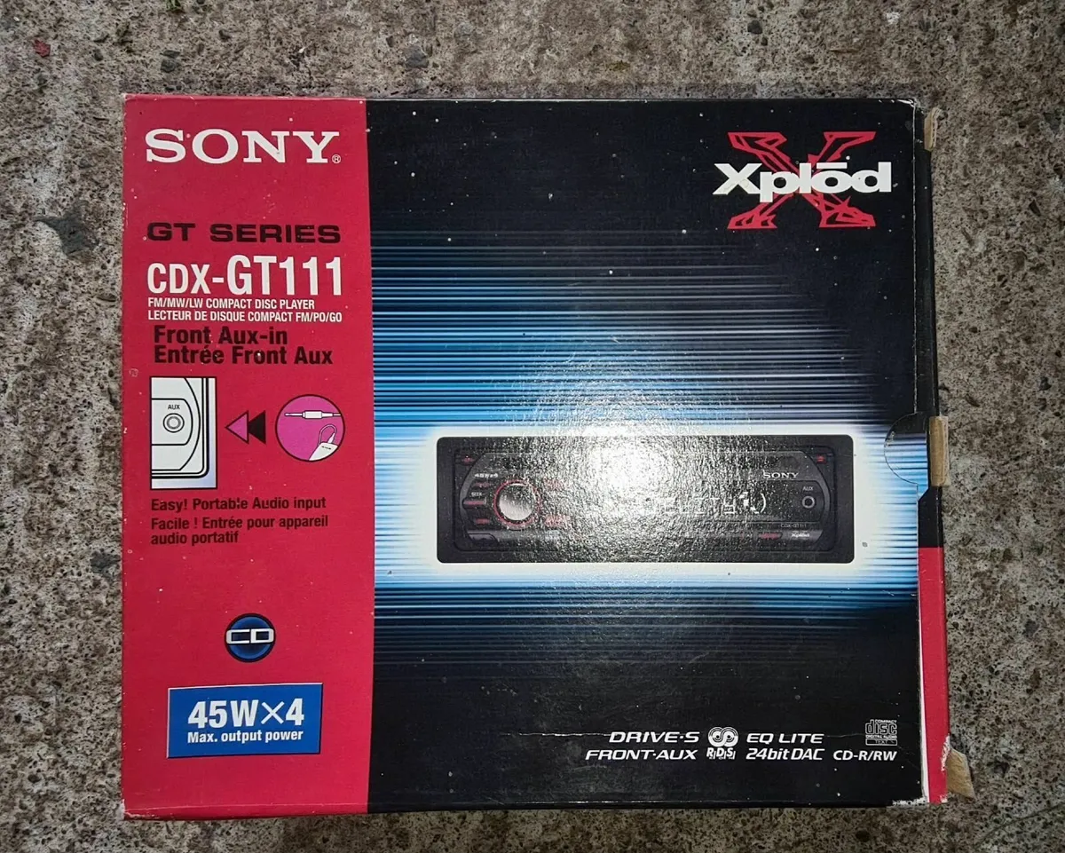 Sony CDX-GT111 CD Car Stereo – Classic Sony Head - Image 4