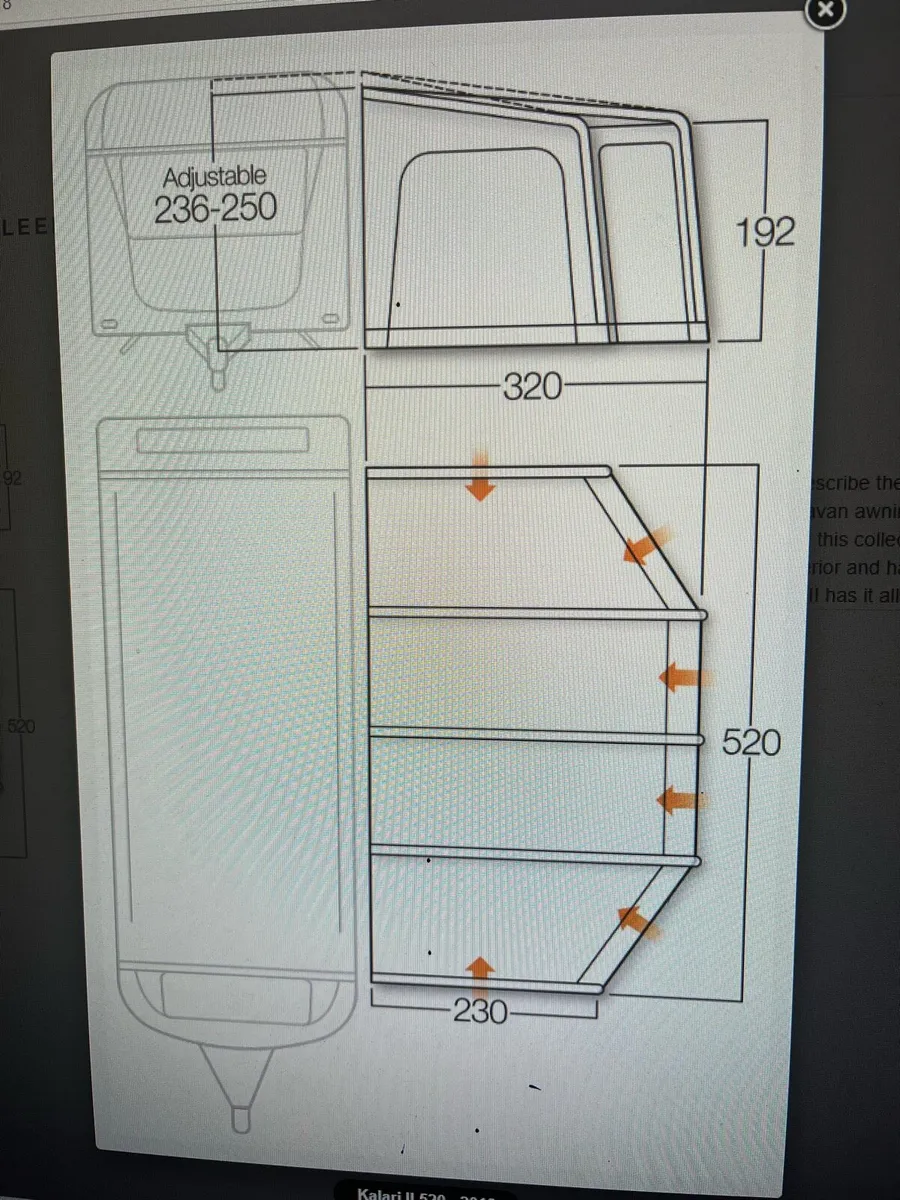Caravan air beam awning - Image 4