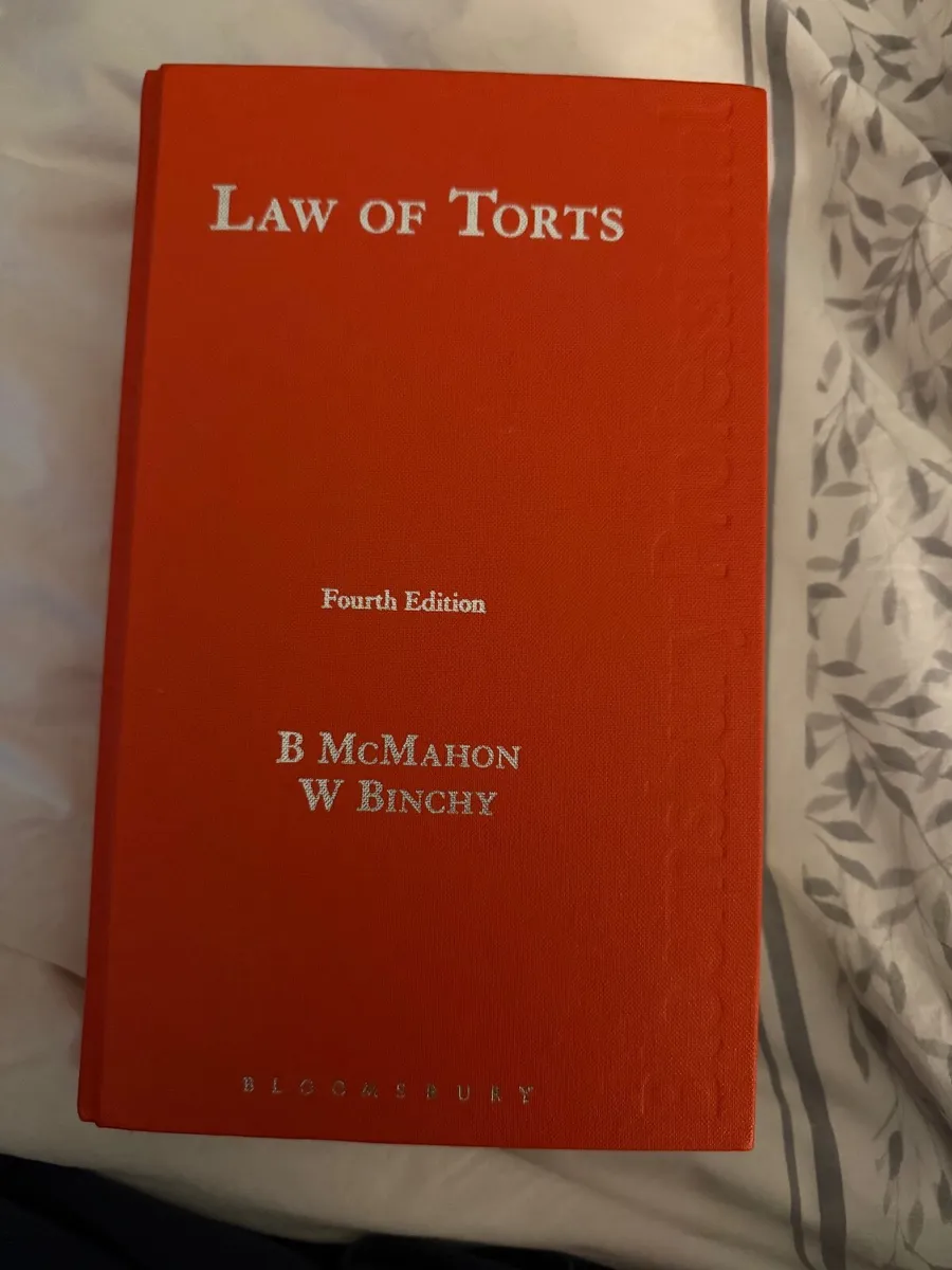 Law of Tort (Fourth Edition) B McMahon W Binchy - Image 1