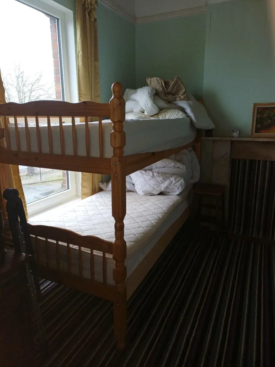 Wooden bunkbed And meta lbunk bed - Image 1