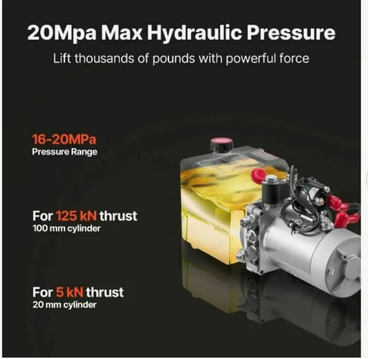 4 L Hydraulic Power Unit, Single Acting Dump - Image 1