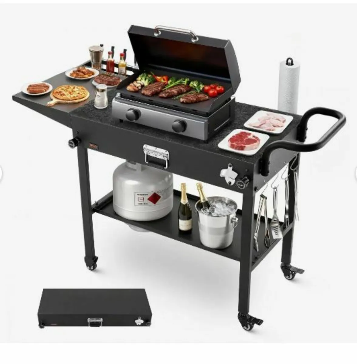 Outdoor Grill Cart, 787 x 432mm Tabletop Size - Image 3