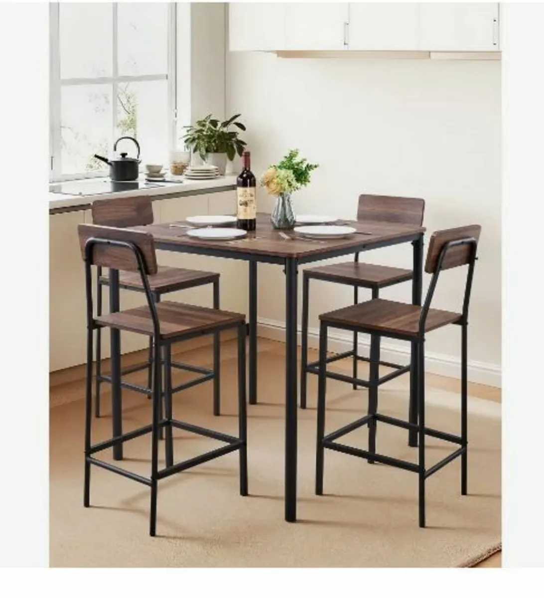 Bar Table, 5PCS 889mm Bars Tables Set - Image 3