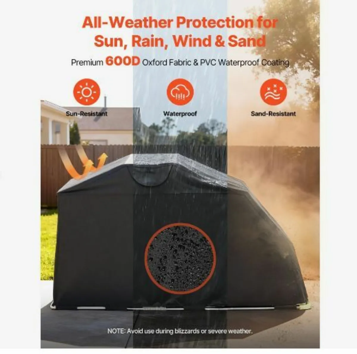 Motorcycle Storage Shelter with Security Lock - Image 4