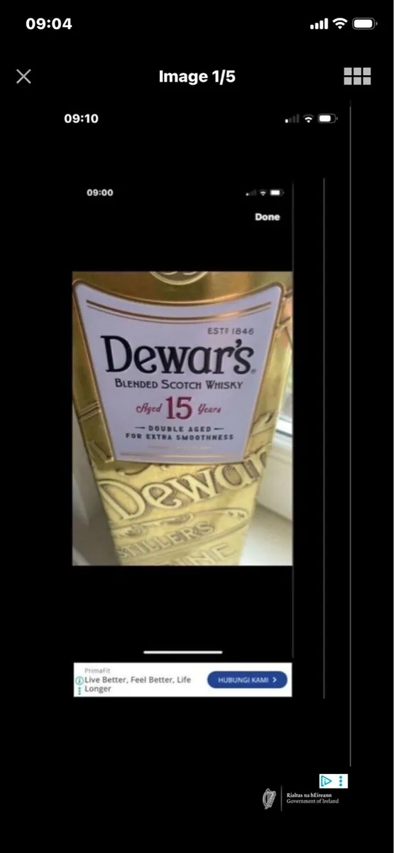 Dewars 15 Yrs aged Metal Box - Image 1