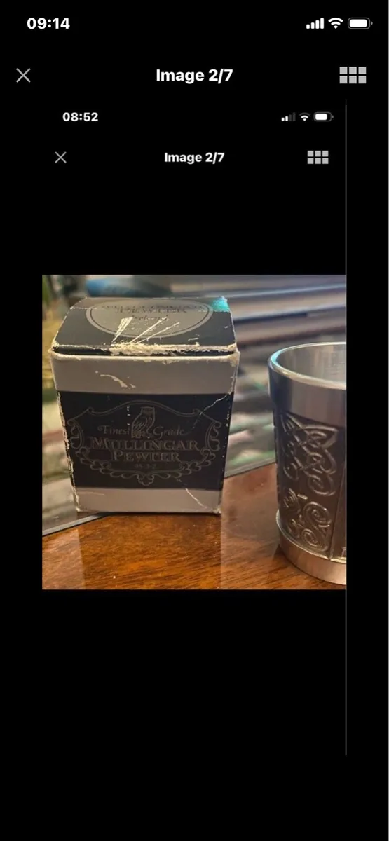 Mullingar Pewter Celtic Whiskey  Shot Glass - Image 2