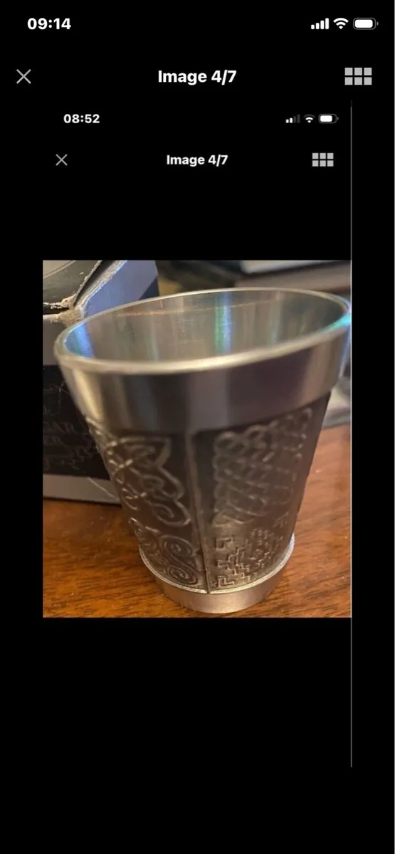 Mullingar Pewter Celtic Whiskey  Shot Glass - Image 4