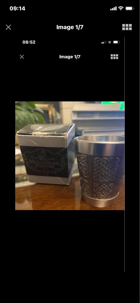 Mullingar Pewter Celtic Whiskey  Shot Glass - Image 1
