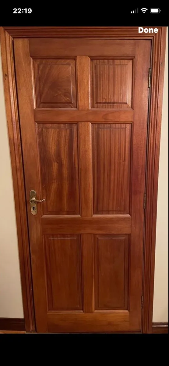 Mahogany doors - Image 1