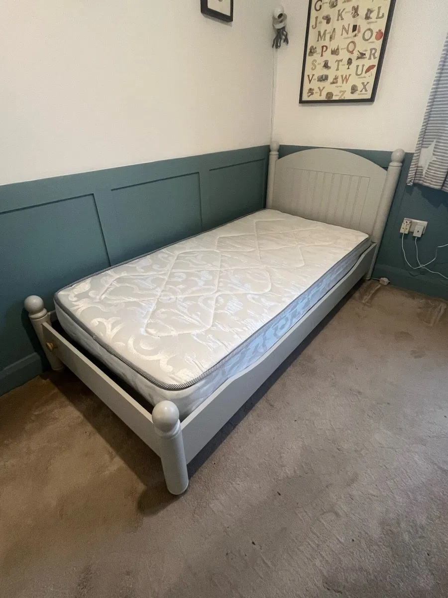 Single Bed Frame and Matress - Image 1