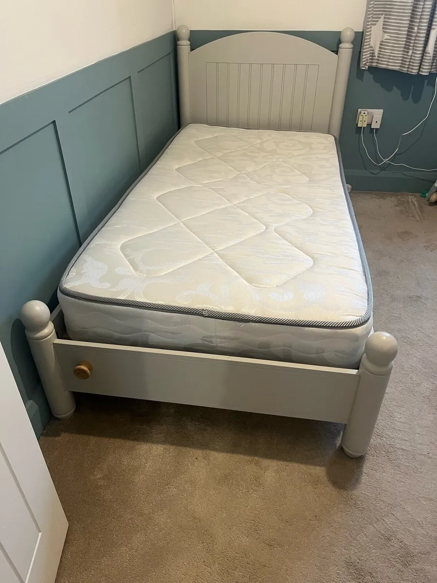 Single Bed Frame and Matress - Image 2