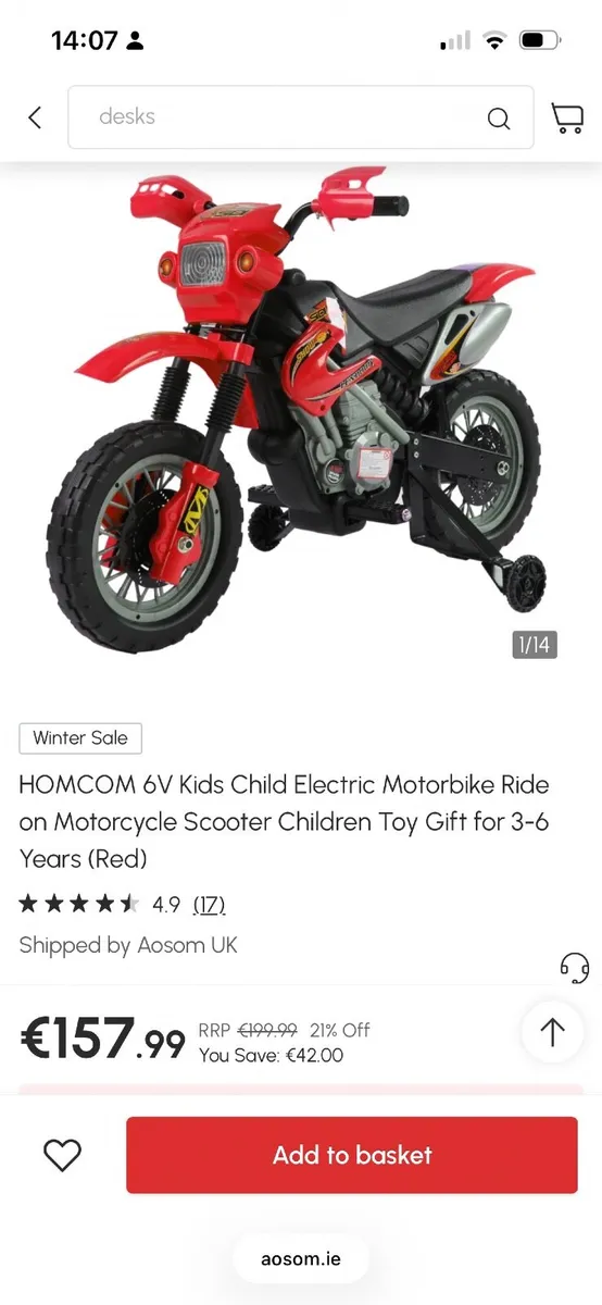 Kids electric motorbike - Image 1