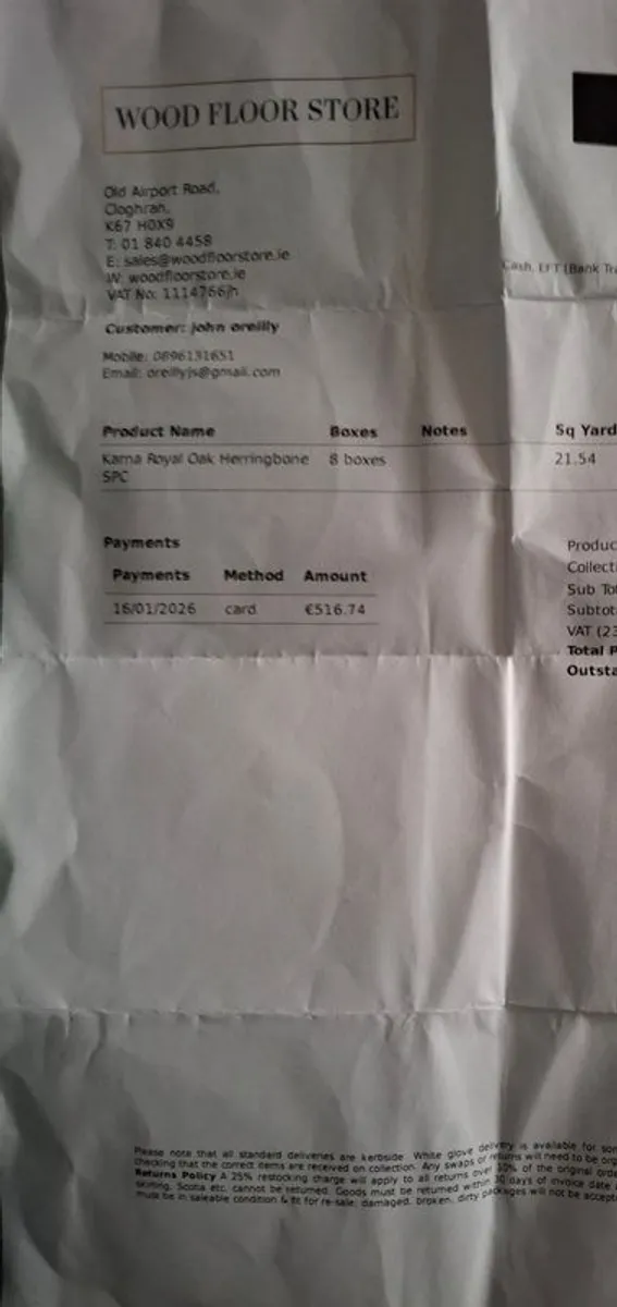 New boxed Herringbone laminate flooring - Image 4