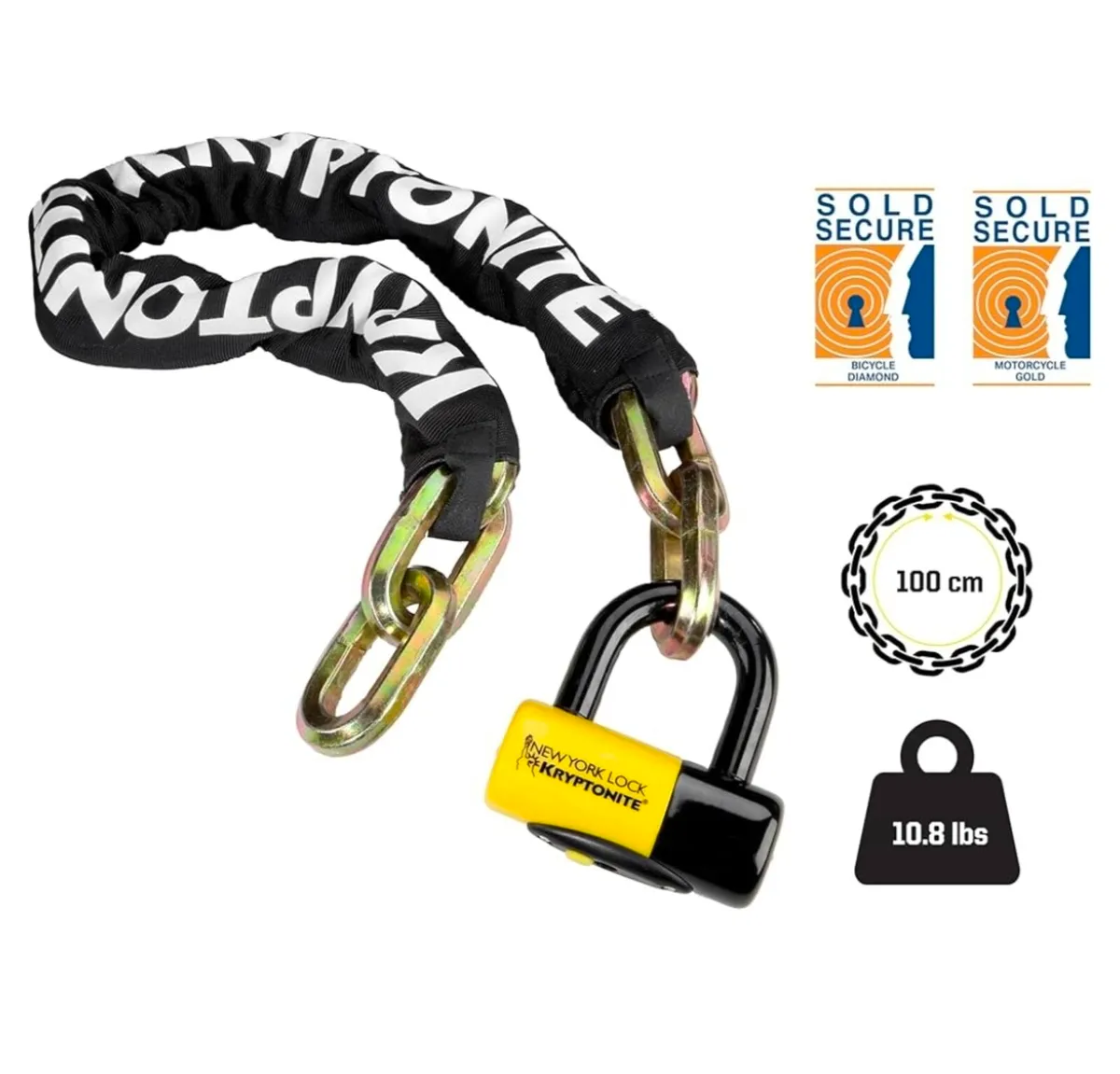 New York Kriptinite 14mm Security chain and lock - Image 2