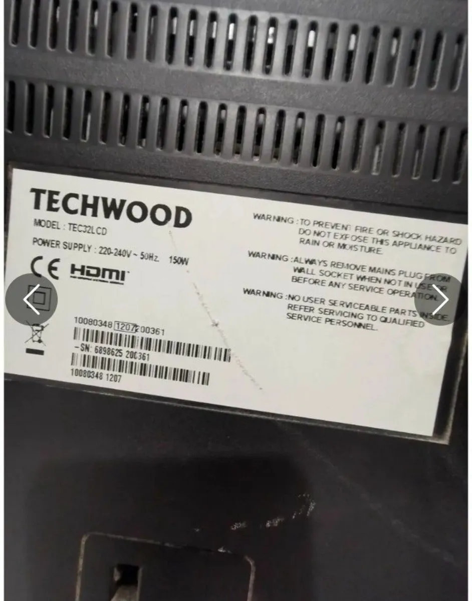Techwood 32inch Tv not smart - Image 3