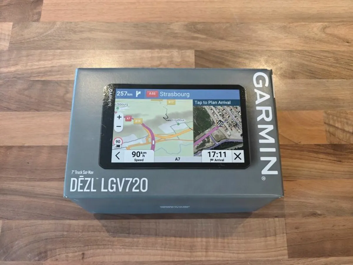 Garmin Dezl LGV720 HGV sat nav - Eircodes - Europe - Image 1