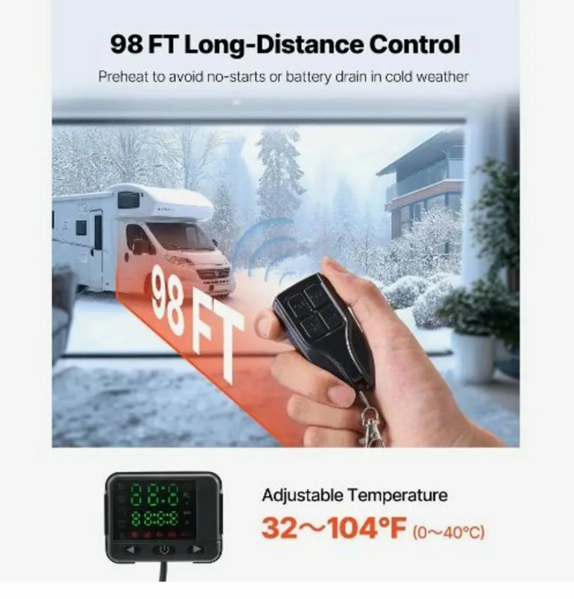 Diesel Air Heater, 12-24V 5-8KW, Fast Heating - Image 4