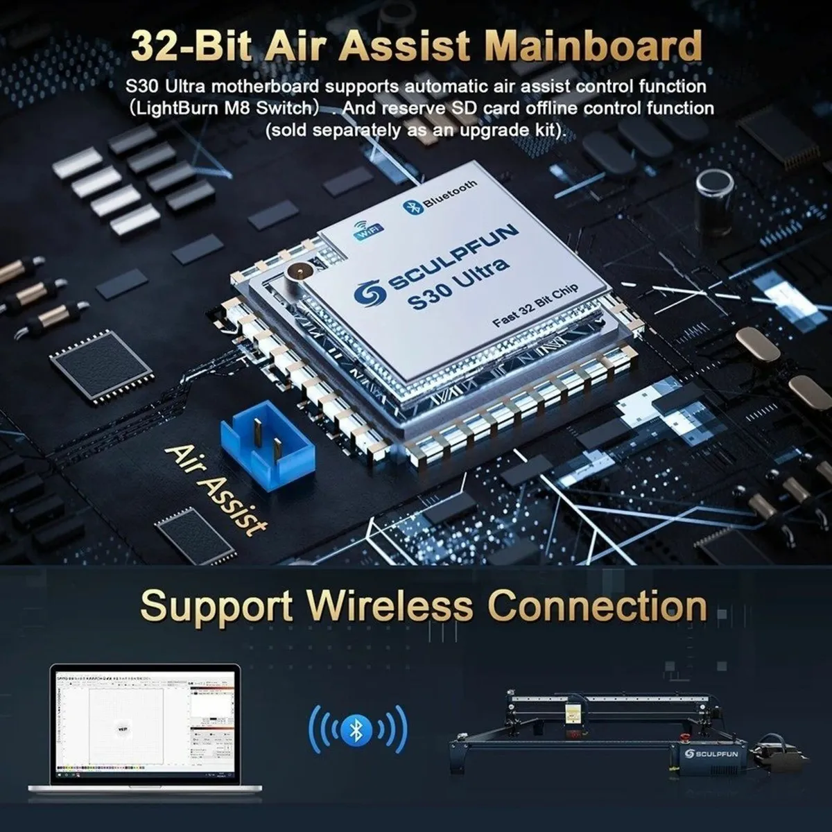 SCULPFUN S30 Ultra 22W Laser Engraver - Image 3